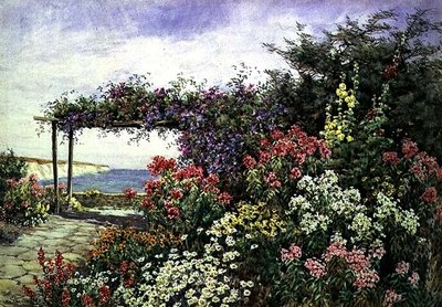 The Flowering Border, Sussex by Lilian Stannard